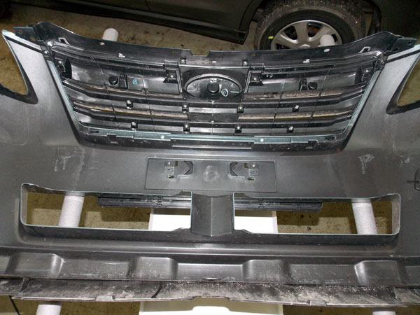 Установка защитной сетки радиатора на Subaru Outback