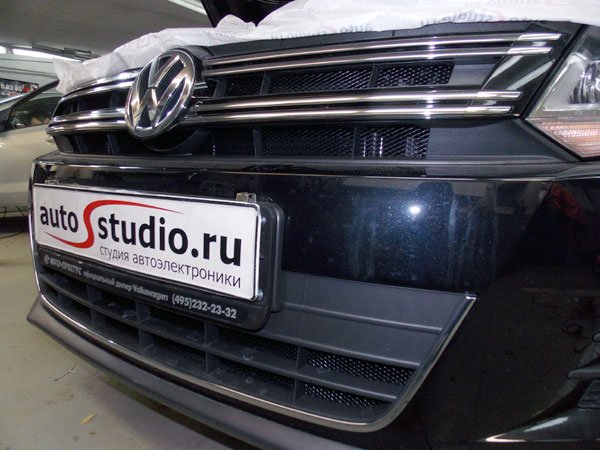 Установка защитной сетки радиатора на Volkswagen Tiguan