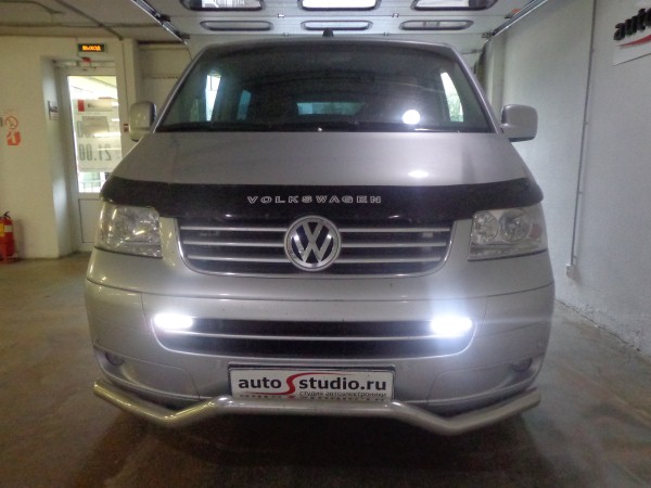 Установка дневных ходовых огней на Volkswagen Multivan