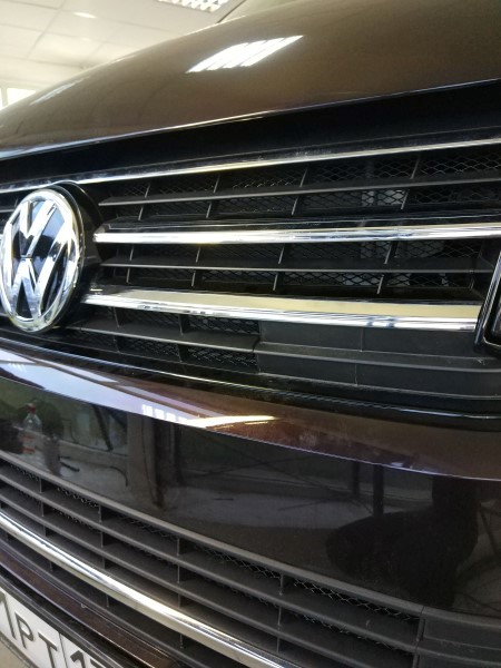 Установка защитной сетки радиатора на Volkswagen Transporter