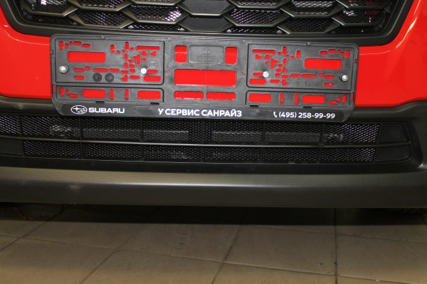 Установка защитной сетки радиатора на Subaru XV