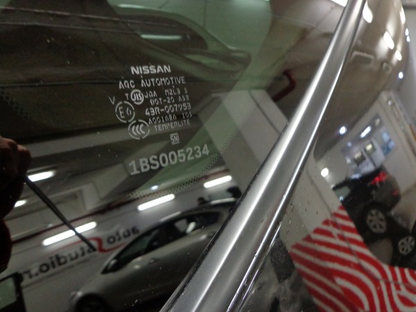 Маркировка стекол на Nissan Murano