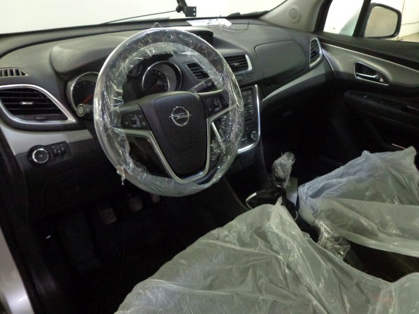 Установка защитной сетки на Opel Mokka