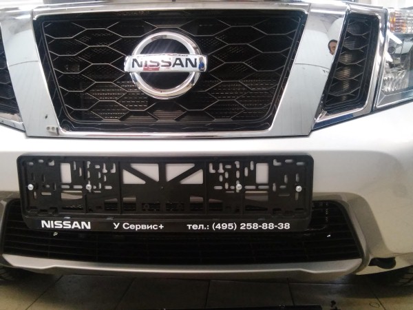 Установка защитной сетки радиатора на Nissan Terrano
