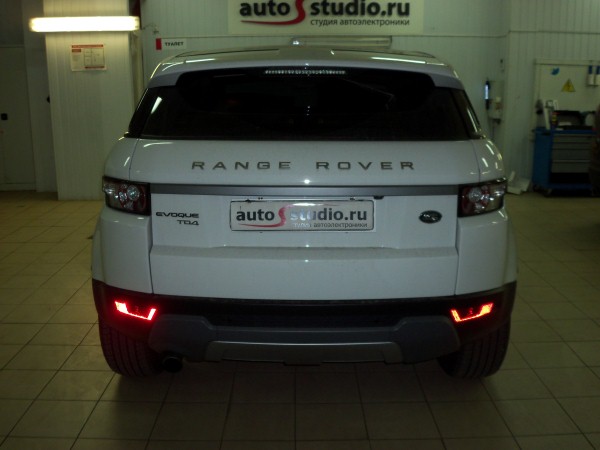 Установка охранного комплекса на Range Rover Evoque