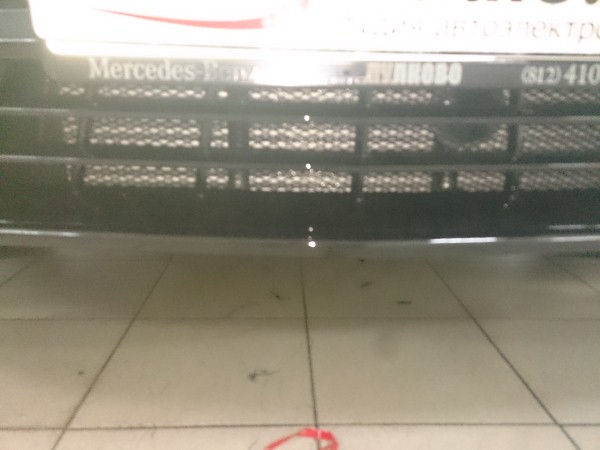 Установка защитной сетки радиатора на Mercedes Vito