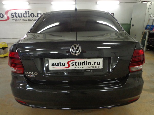 Установка сигнализации с автозапуском на Volkswagen Polo Sedan