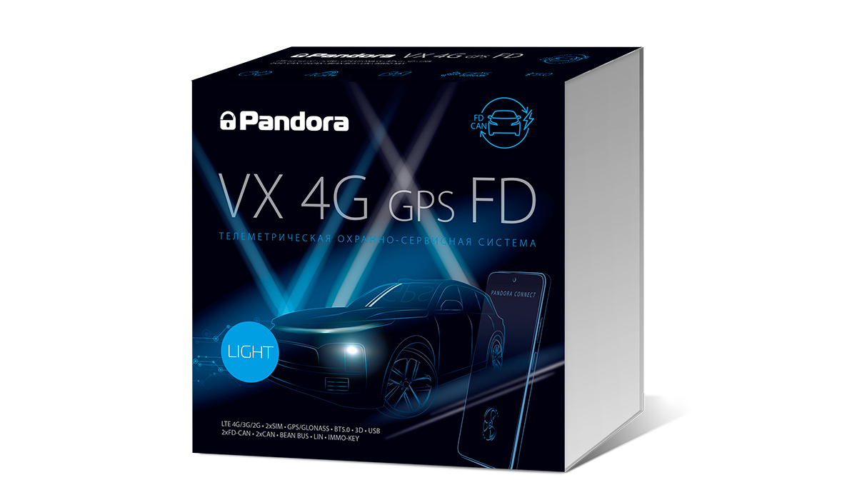 					Автосигнализация Pandora VX-4G GPS v3 FD Light
